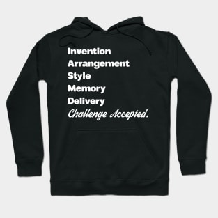 5 Canons of Rhetoric Classical Education Challenge Accepted Hoodie